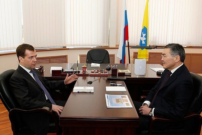 С Главой Республики Калмыкия Алексеем Орловым